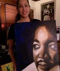 Martin Luther King by Pinchi Michi @pinchimichiart  #martinlutherking,#martinlutherkingart,#ıhaveadream,#paintingforsale