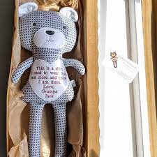 Custom Memory Bear In Loving Memory Teddy Bear Bereavement Etsy Memory Bear Dolls And Daydreams Gifts For Kids