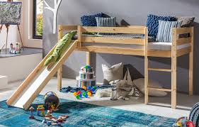 Holzbett 90x200 kiefer massiv mit bettkasten und gebrauchtes bett im guten zustand mit praktischem stauraum in form von schubladen. Hochbett Mit Rutsche Kimball 90x200 Kiefer Lackiert Massivholz Bett Kaufen Bei Vbbv Gmbh Co Kg