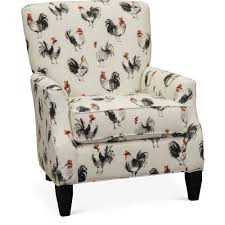 Classic Contemporary Cream Rooster Accent Chair Paula Deen Accent Chairs Chair Pattern Accent Chair