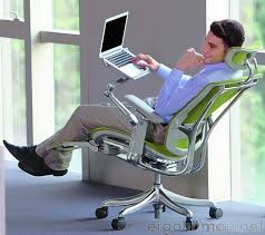 Nefil Office Chair With Leg Rest Support And Laptop Table Articulated Arm Reclining Office Chair Office Chair Mesh Office Chair