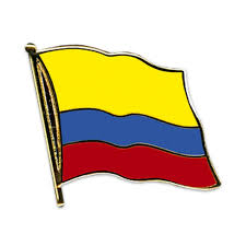 Flagge und wappen von kolumbien. Flaggen Pin Vergoldet Kolumbien 2 50