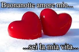 Buonanotte Amore Mio Sei La Mia Vita San Valentino Immagini Due Cuori