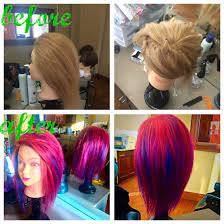 Pravana Vivids Melty Hair Half Pinwheel Sectioning Then Melt Contrasting Colors Down Every Other Sec Hair Color Techniques Hair Techniques Pinwheel Hair Color
