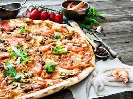 Pizza Aux Fruits De Mer Legere Recette Pizza Fruit De Mer Pizza Fruit Repas Facile