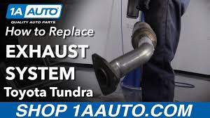 I have a 2002 toyota rav4 with the codes p0420 and p0430. How To Replace Exhaust System 00 06 Toyota Tundra Youtube