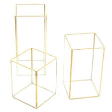 Amazon Com Koyal Wholesale Geometric Hurricane Candle Holder Set Of 3 For Wedding Centerpiece Tab In 2020 Candle Holder Set Candle Holders Wedding Supplies Wholesale