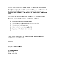 The final section of the delay notice discloses what action must be taken by the buyer to remedy the situation. Construction Delay Letter Template
