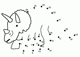 Il Dinosauro Disegni Da Colorare Unisci I Puntini Gratis Collegare I Puntini Pagine Di Esercizi Per Scuola Materna Stampabili Prescolari
