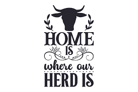 Download Home Is Where Our Herd Is Svg Cut File By Creative Fabrica Crafts Creative Fabrica PSD Mockup Templates
