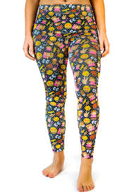 Emoji Girls Face Poop Colorful Legging Tights Polkadot Spandex Yoga |  Desertcart Tunisia