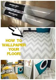 How To Wallpaper Your Floor Diy Flooring Kitchen Wallpaper Paper Bag Flooring
