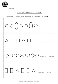 Free Aab And Abb Patterns Worksheet For Kindergarten Level Continue Th Pattern Worksheets For Kindergarten Kindergarten Worksheets Printable Pattern Worksheet