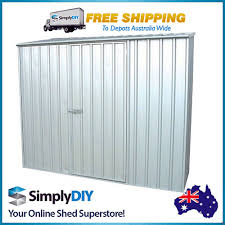 Absco Spacesaver 2 3x0 8m Garden Shed Zincalume Storage Shed Free Depot Delivery Home Essence Metal Shed Shed Homes