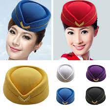 New emirates airlines uniform crew hat stewardess flight attendant small genuine. Flight Attendant Hat Airline Stewardess Hostesses Waitress Cap Costume Cosplay Ebay
