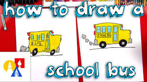 Begin by drawing a long, horizontal rectangle. How To Draw A School Bus Youtube