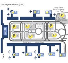 Los Angeles Airport Lax Terminal Maps Map Of All