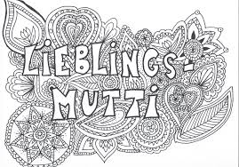 Mandala Muttertag Lieblingsmutti Speed Drawing Malvorlage Mandala Zum Ausdrucken Mandalas Zum Ausdrucken Malvorlagen