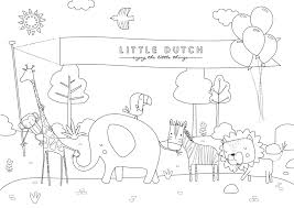 You can print or color them online at getdrawings.com for absolutely free. Diy Menagerie Coloring Pages Little Dutch