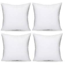 Custom sizes and covers are available. Hypoallergenic Pillow Insert Form Cushion 18 L X 18 W Pack Of 4 Overstock 22026765