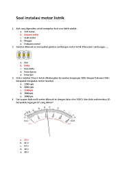 Soal instalasi motor listrik kelas 12. Contoh Soal Dan Jawaban Instalasi Tenaga Listrik Contoh Soal