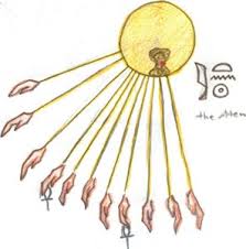 His worship (atenism) was instituted as the basis for the mostly monotheistic — in fact, monistic — religion of amenhotep iv, who took the name akhenaten. Egypt Project The Aten By Rana Chan On Deviantart
