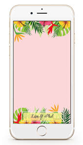 Tropical Wedding Filter Snapchat Geo Filter Beach Theme Destination Wedding A Snapchat Filter Design Custom Snapchat Geofilters Wedding Snapchat Filter