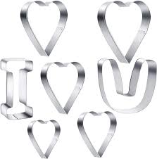 Ihr lieben, auch vanessa macht ihre zuckerstreusel hin und wieder selbst, . 7 Pieces I Love U Cookie Cutter Set Heart Cookie Cutters Wedding Anniversary Biscuit Cutters I Love U Cookie Cutter For Wedding Anniversary Valentine S Day Cake Decoration Silver Walmart Canada