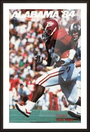 1984 Alabama Ricky Moore Football Poster by Row One Brand Wall Art