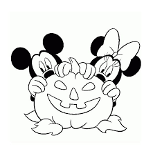 These alphabet coloring sheets will help little ones identify uppercase and lowercase versions of each letter. Mickey And Minnie On Halloween Coloring Page Free Printable Coloring Pages For Kids