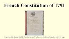 The Constitution of 1791 | The French Revolution - Big Site of History