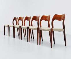 For Sale Set Of 6 Niels Moller Model 71 Rosewood Dining Chairs Denmark 1951 Vntg Vintage Rosewood Dining Rosewood Dining Chairs Dining Chairs