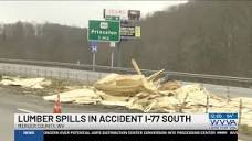 Driver extricated in I-77 tractor-trailer crash