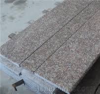 Chinese Popular Cheap G687 Peach Blossom Red Pink Color Granite Polished  Steps, Stairs Treads Risers Threshold with Bullnose/Round Edge, Natural ...