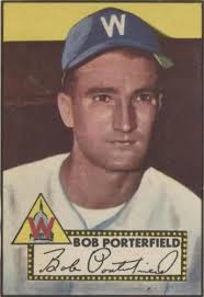 1952 Red Man Bob Porterfield W/ Tab Washington Senators AL Player #17 No  Crease