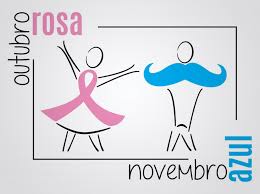 Resultado de imagem para OUTUBRO ROSA - NOVEMBRO AZUL - LOGOS