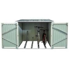 Gartenhaus Aus Metall Fur 4 Fahrrader Anthrazit 4 2m Verankerungskit X Metal Gartenhaus Metall Gartenhaus Fahrradschuppen