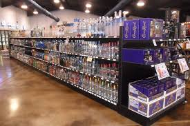 Black Gondola Shelving With End Caps And Black Solid Board