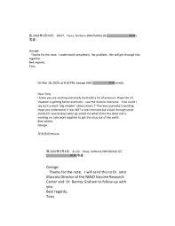 In these emails, fauci agreed to abide by the ccp's request that he keep one of its epidemiology according to judicial watch president tom fitton, the emails also show who and fauci's nih. Oejziykapqjswm