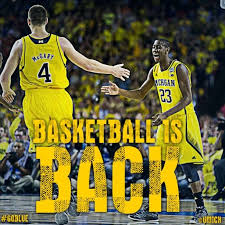 Michigan Basketball Is Back Goblue Michigan Go Blue Michigan Sports Michigan Athletics