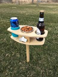 Outdoor Beer Table Collapsible Beer Table Beer Lover Gift Etsy Beer Table Beer Bottle Holder Outdoor Wine Table