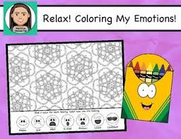 Relax Coloring My Feelings Special Education Social Skills Play Therapy Resources Helping Kids