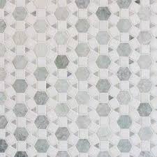 Saltillo Calgary Sunflower Ming Green Thassos Polish Marble Mosaic Marble Mosaic Floor Saltillo Tile