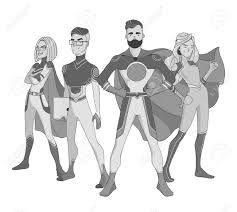 Drawing women poses comic book style time lapse video. Superhero Couple Male And Female Superheroes Posing Royalty Free Cliparts Vectors And Stock Illustration Image 133828539