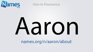 Pronouncenames.com does not guarantee the accuracy of any names and pronunciation on this website. How To Pronounce Aaron Youtube