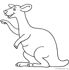 Supercoloring vulpix / holiday coloring: Kangaroo Outline Coloring Pages Kangaroos Super Coloring Printable Coloring4free Coloring4free Com