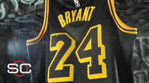 The los angeles lakers paid tribute to the late nba legend kobe bryant by wearing the black mamba city edition jerseys in their game 4 playoff clash against the portland trail blazers tuesday (manila time). The Story Behind The Lakers Black Mamba Jerseys Sportscenter Youtube