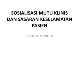 Laporan bulanan 10 besar penyakit rawat inap dan rawat jalan. Hasil Capaian Indikator Mutu Prioritas Terpilih Semester 2 Tahun Ppt Download