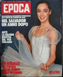Étoile della scala, oriella dorella ha calcato le scene dei più prestigiosi teatri mondiali, interpretando ruoli della tradizione classica e della danza contemporanea. Oriella Dorella Epoca Magazine 28 January 1983 Cover Photo Italy