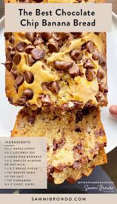 The Best Chocolate Chip Banana Bread Sammi Brondo Nyc Based Registered Dietitian Nutritionist Recipe In 2020 Chocolate Chip Banana Bread Chocolate Chip Banana Bread Recipe Banana Chocolate Chip